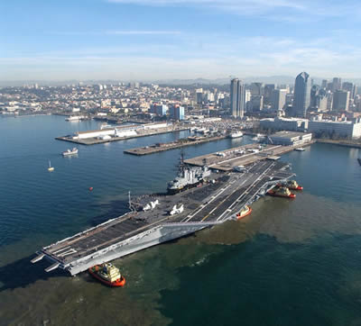 USS_Midway_san diego skyline